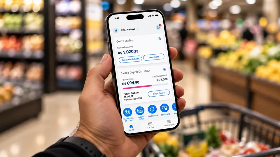 Como projetei a carteira digital do Banco Carrefour e integrei os serviços financeiros em um só app